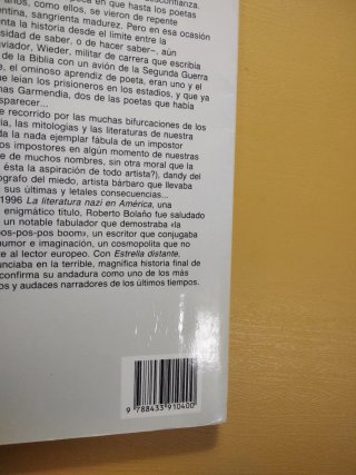 Estrella distante, de Roberto Bolaño