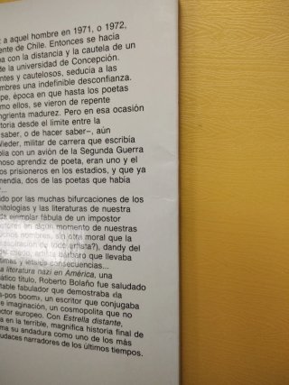 Estrella distante, de Roberto Bolaño