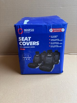 Juego Fundas Asiento Sparco SPC1016BK Negro
