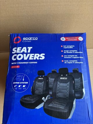 Juego Fundas Asiento Sparco SPC1016BK Negro