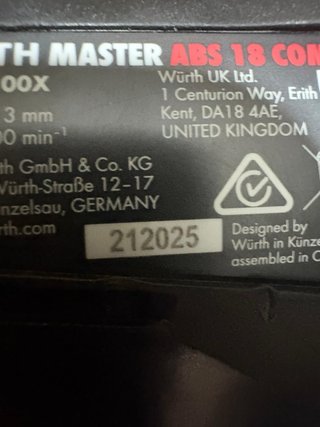 Avvitatore Würth 18V ABS 18 COM