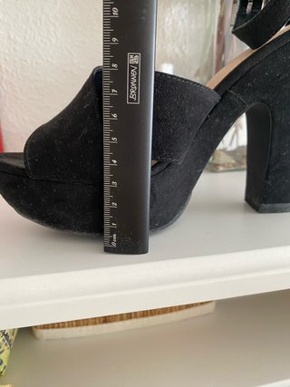 Zapatos tacón plataforma Lefties negros 38