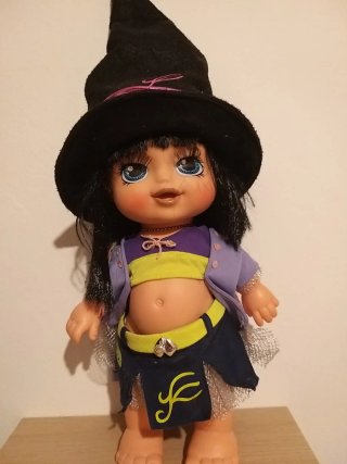 Muñeca Bruja Negra Talla Única