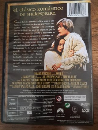 Romeo y Julieta DVD