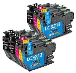 Cartuchos Tinta DOREINK LC3213 LC3211 para Brother