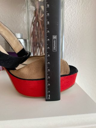Sandalias Zara Tricolor Plataforma 38
