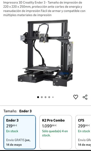 Impresora 3D Creality Ender 3