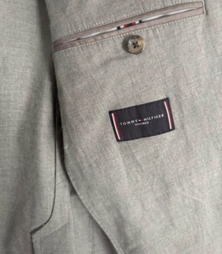 Americana Tommy Hilfiger gris hombre, nueva!