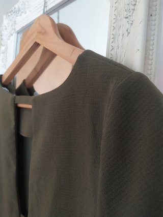 Vestido Only verde costas abertas S