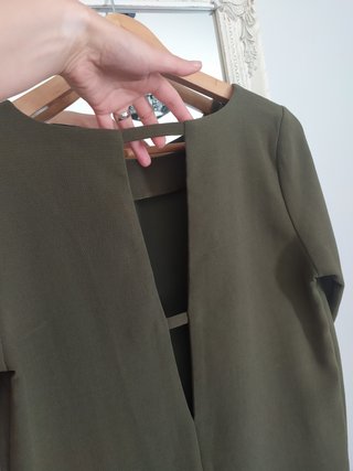 Vestido Only verde costas abertas S
