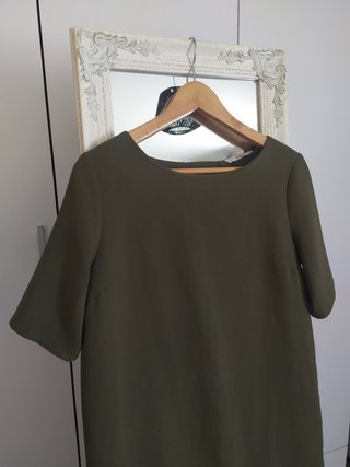Vestido Only verde costas abertas S