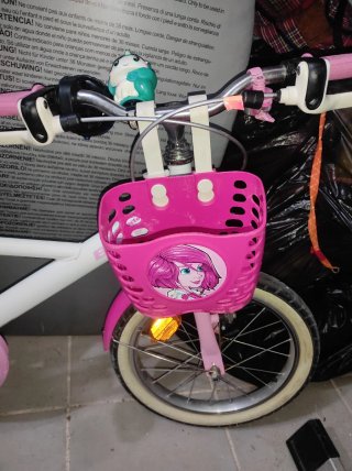 Bicicleta infantil niña unicornio 16 pulgadas