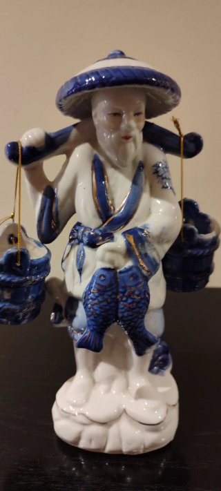 Figuras Chinas de Porcelana (Pareja)