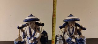 Figuras Chinas de Porcelana (Pareja)