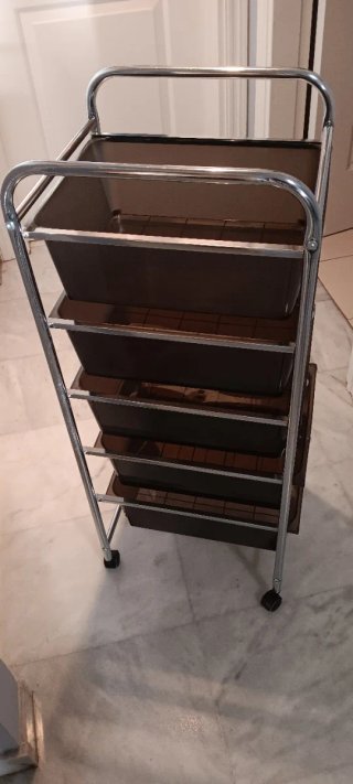 Carrito Auxiliar Cocina 5 Cajones Metálico