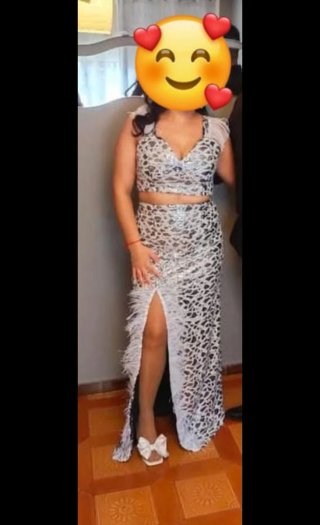 Vestido de fiesta hecho a medida T.38/40