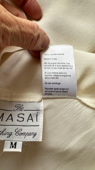 Blusa Masai Blanca Roto Talla M