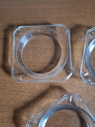 3 Ceniceros de Cristal Vintage