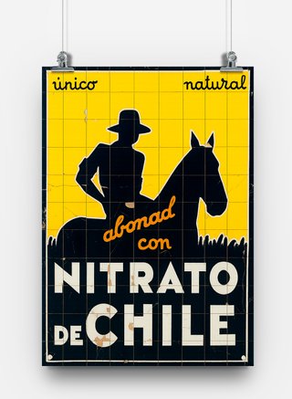 Cuadro Vintage NITRATO DE CHILE A3