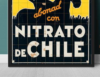 Cuadro Vintage NITRATO DE CHILE A3