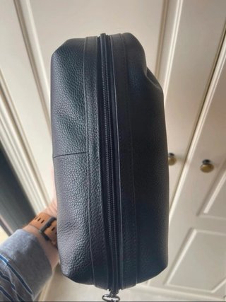 Neceser Barbour Internacional Cuero Negro 25*15*13