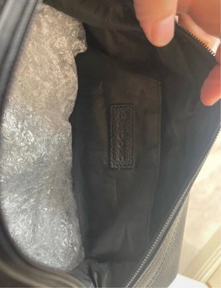 Neceser Barbour Internacional Cuero Negro 25*15*13