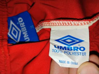 Pantaloncini Umbro Vintage Monogram Rossi