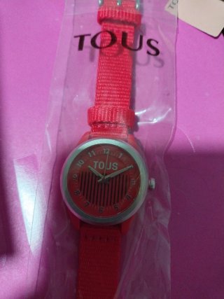 Reloj Tous Naranja y Plateado
