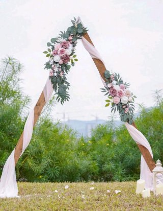 Atril para bienvenida de boda + flores arco NUEVAS