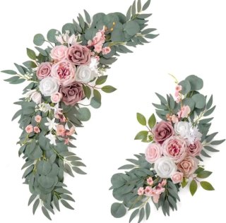 Atril para bienvenida de boda + flores arco NUEVAS