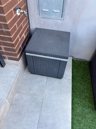 Conjunto Muebles Jardín Ratán Gris