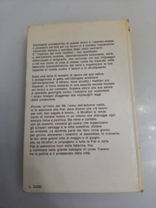 Vogliamo tutto - romanzo di Balestrini Feltrinelli