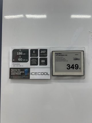 Frigorífico Icecool 186cm Blanco 295L