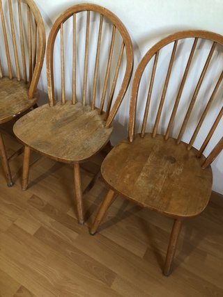 4 Sillas de Comedor Haya Ikea para restaurar