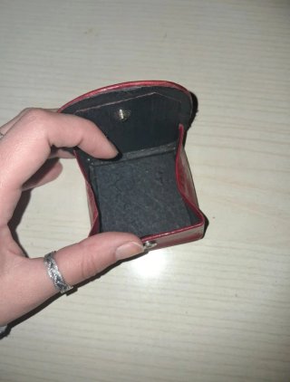 Portamonete Gufo Rosso e Viola