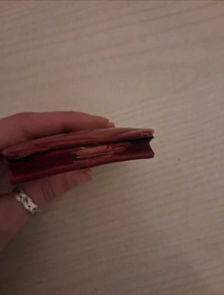 Portamonete Gufo Rosso e Viola