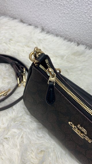Mala Coach Castanha Dourada