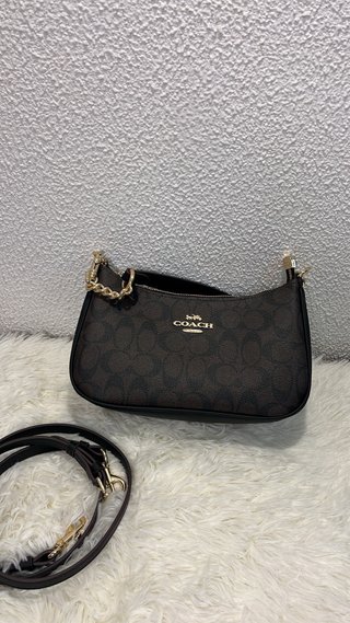 Mala Coach Castanha Dourada