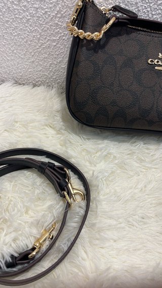 Mala Coach Castanha Dourada