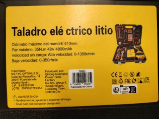 Kit herramientas taladro 2 baterías