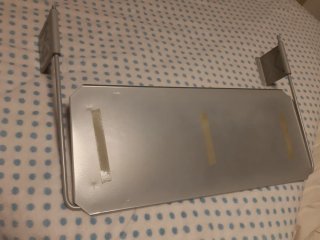 Estante teclado corredera IKEA gris
