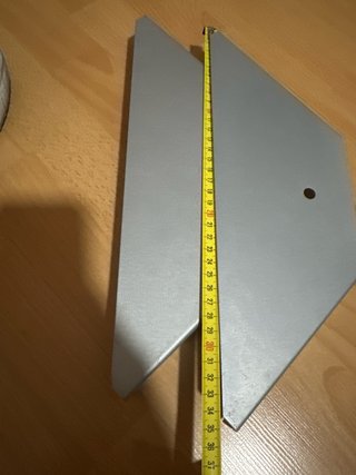 2 Escuadras metálicas para estanterías