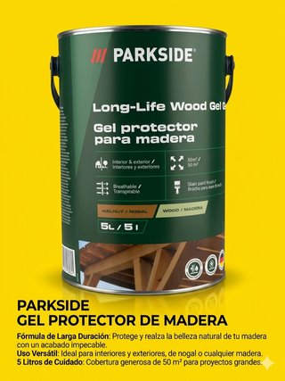 Parkside Gel Protector Madera Nogal 5L