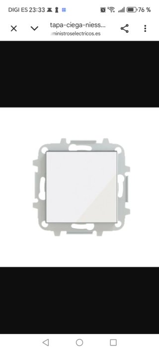Niessen Tapa Ciega Sky Cristal Blanco