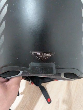 Casco AGV Veloce Talla ML Negro