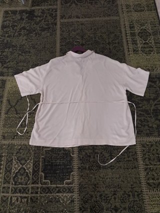 Camisa H&M Beige Manga Corta Talla XL