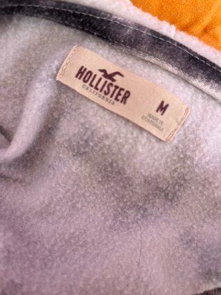 Sudadera Hollister Tie-Dye Gris y Blanca