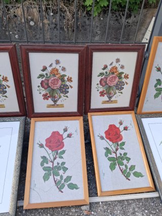 Set 8 Quadri Floreali e Frutta 2 prezzi