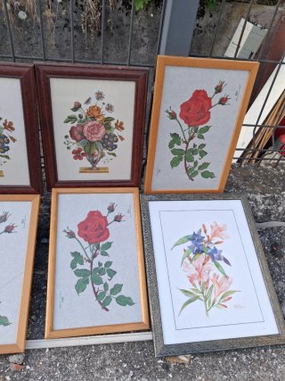 Set 8 Quadri Floreali e Frutta 2 prezzi