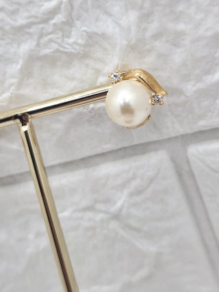 Pendientes Chapados Oro 18k Perla y Circonita